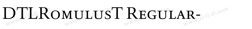 DTLRomulusT Regular字体转换